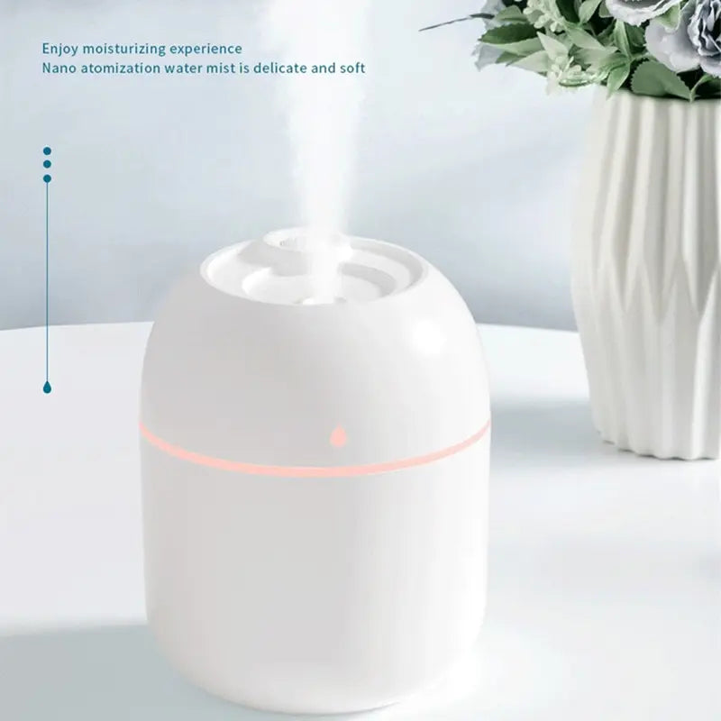 Portable Water Drop Humidifier USB Desktop Indoor Air Atomization Humidifier Household Mute Large Spray Humidifier